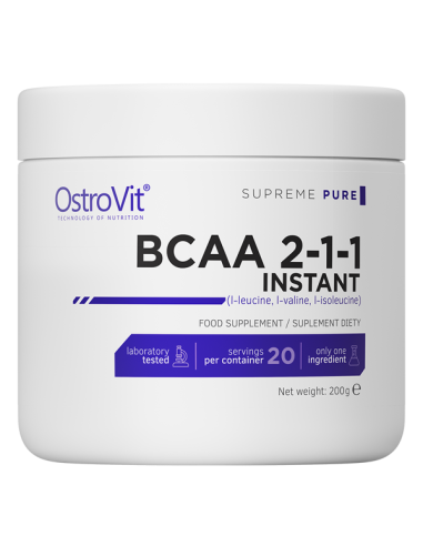 BCAA 2-1-1 Instant 200g - OstroVit | Aumentar Resistencia Muscular