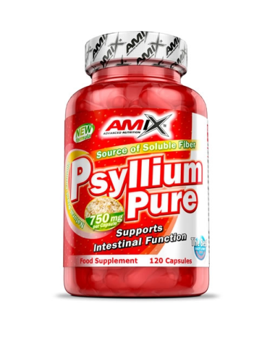 Psyllium Pure 1500 mg 120 Cápsulas - Amix