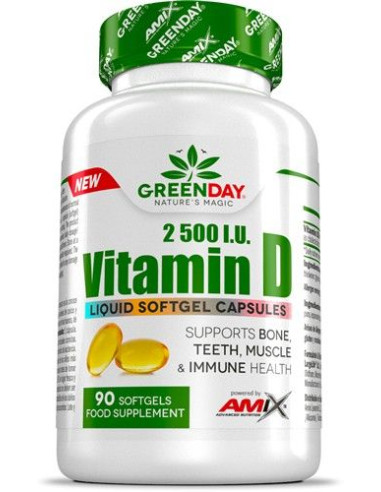 Vitamina D 2500 I.U 90 caps - Amix GreenDay